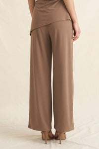 Mocha Front-Tie  Pant