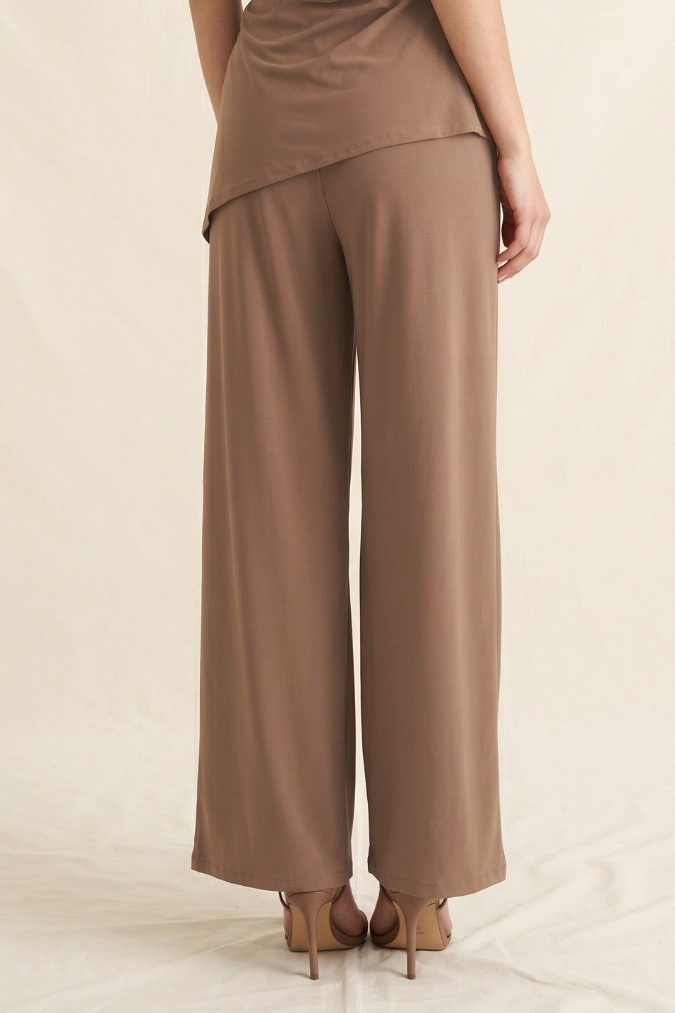 Mocha Front-Tie  Pant