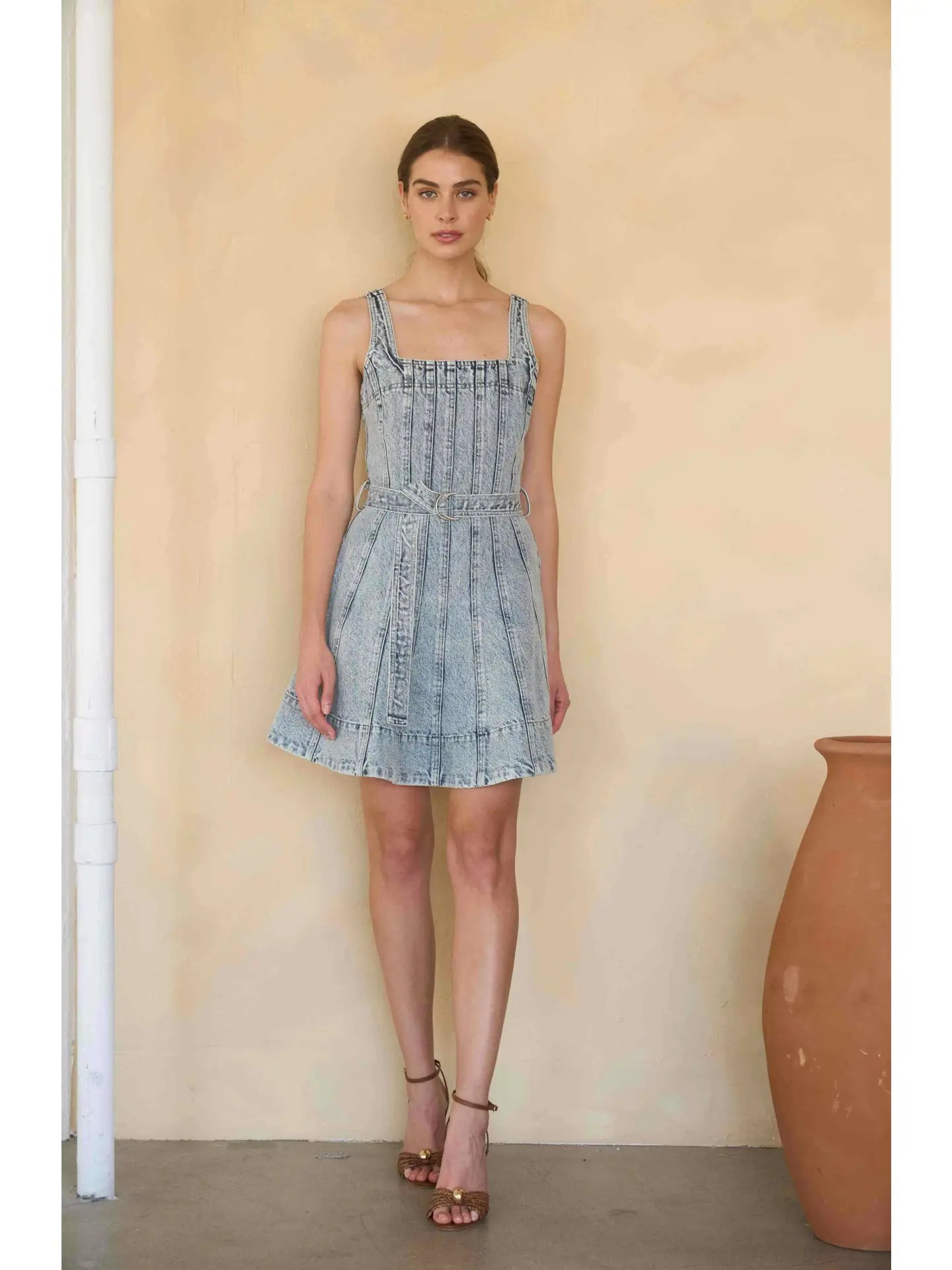 Moon River | Light Blue Denim Mini Dress