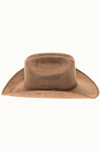 Dark Taupe | Premium Vegan Faux Suede Cattleman Cowboy Hat