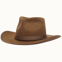 Cognac Rowan | 100% Premium Wool Pinch Nose Western Cowboy Hat