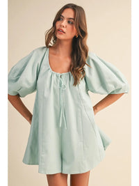 Mint Oversized Scoopneck Romper