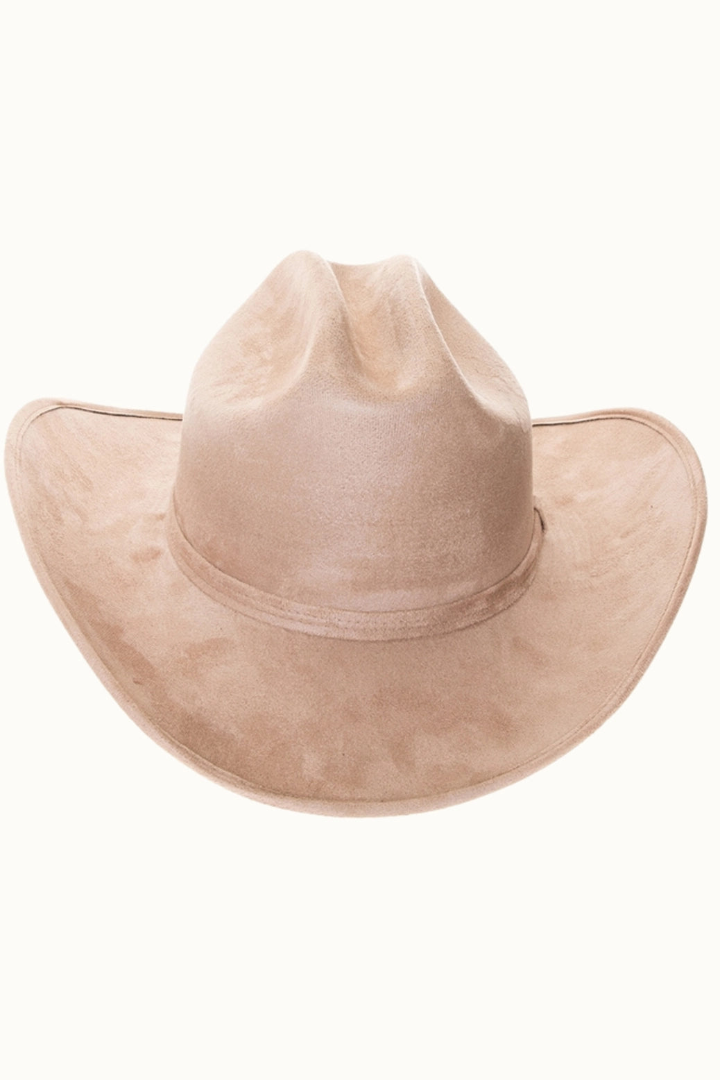 Light Taupe | Premium Vegan Faux Suede Cattleman Cowboy Hat