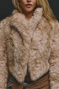 Free People | Ivory Combo Supernova Cropped Fur