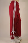 Red Side Piping w/ Bows Track Pants (LARGE)