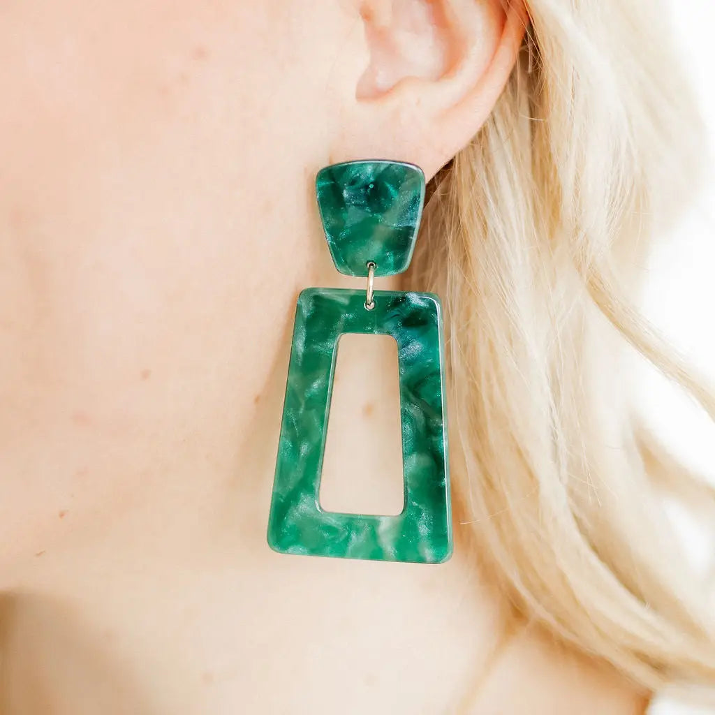 Kennedy Forest Green Earring