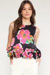 Floral Peplum Top