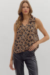 Leopard Flap Shoulder Top (1 LARGE)