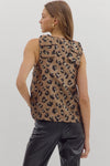 Leopard Flap Shoulder Top (1 LARGE)