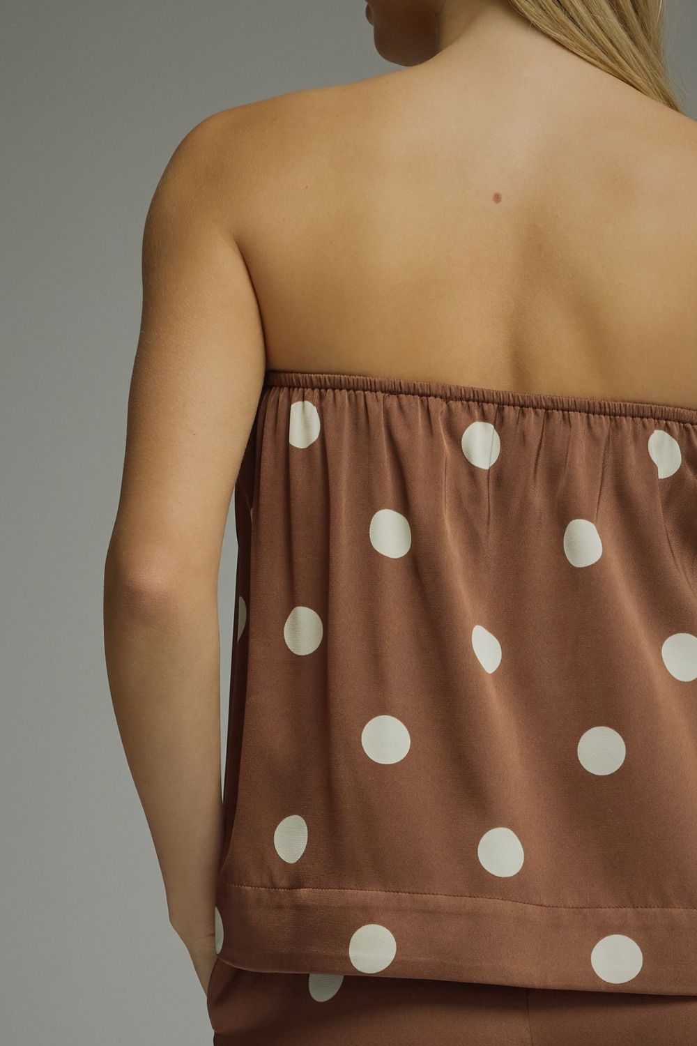 Brown Polka Dot Pant Set