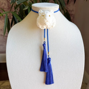 Tiger Bolo with Royal Blue & Royal Blue Tassel