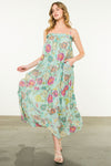 THML Mint Floral Maxi Dress (1 MEDIUM)