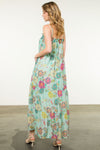 THML Mint Floral Maxi Dress (1 MEDIUM)