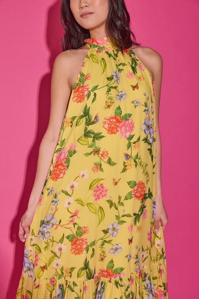 Alden Adair | Perry Dress in Yellow Parterre