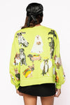 Queen of Sparkles Lime Halloween Dogs Sweatshirt