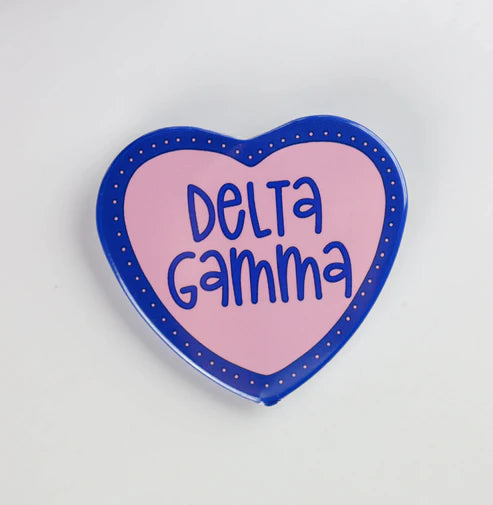 2 inch Heart Sorority Buttons