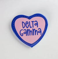 2 inch Heart Sorority Buttons