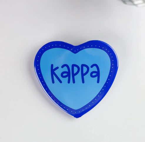2 inch Heart Sorority Buttons