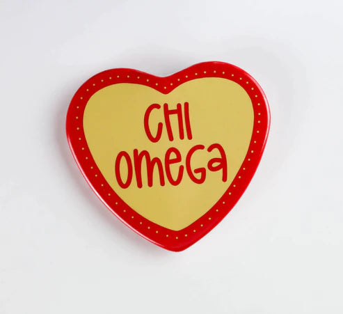 2 inch Heart Sorority Buttons