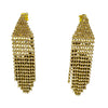 Sheila Fajl Callas Gold Sparkly Dangle Earrings