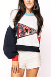 Queen of Sparkles Ole Miss Pennant Sweater