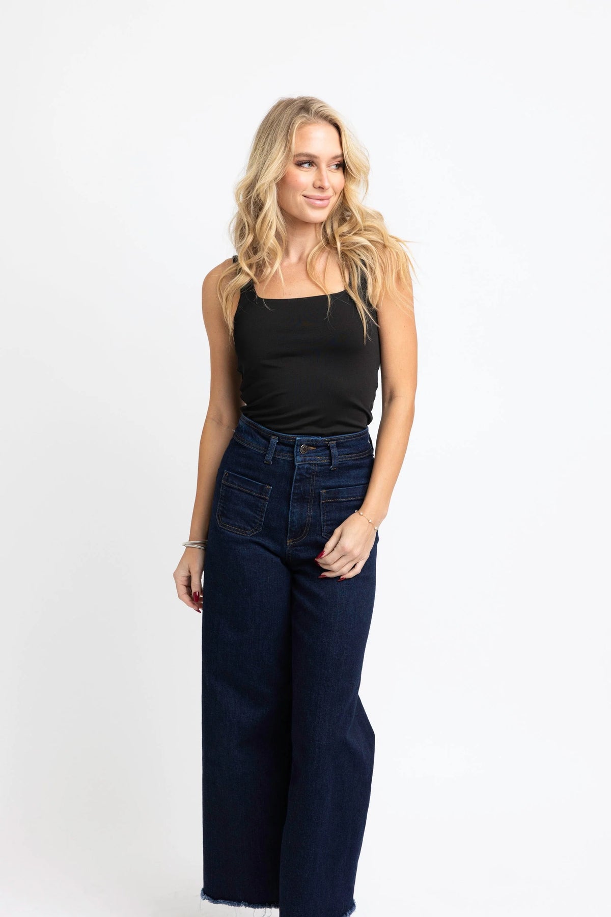 Karlie | Black Square Neck Bodysuit