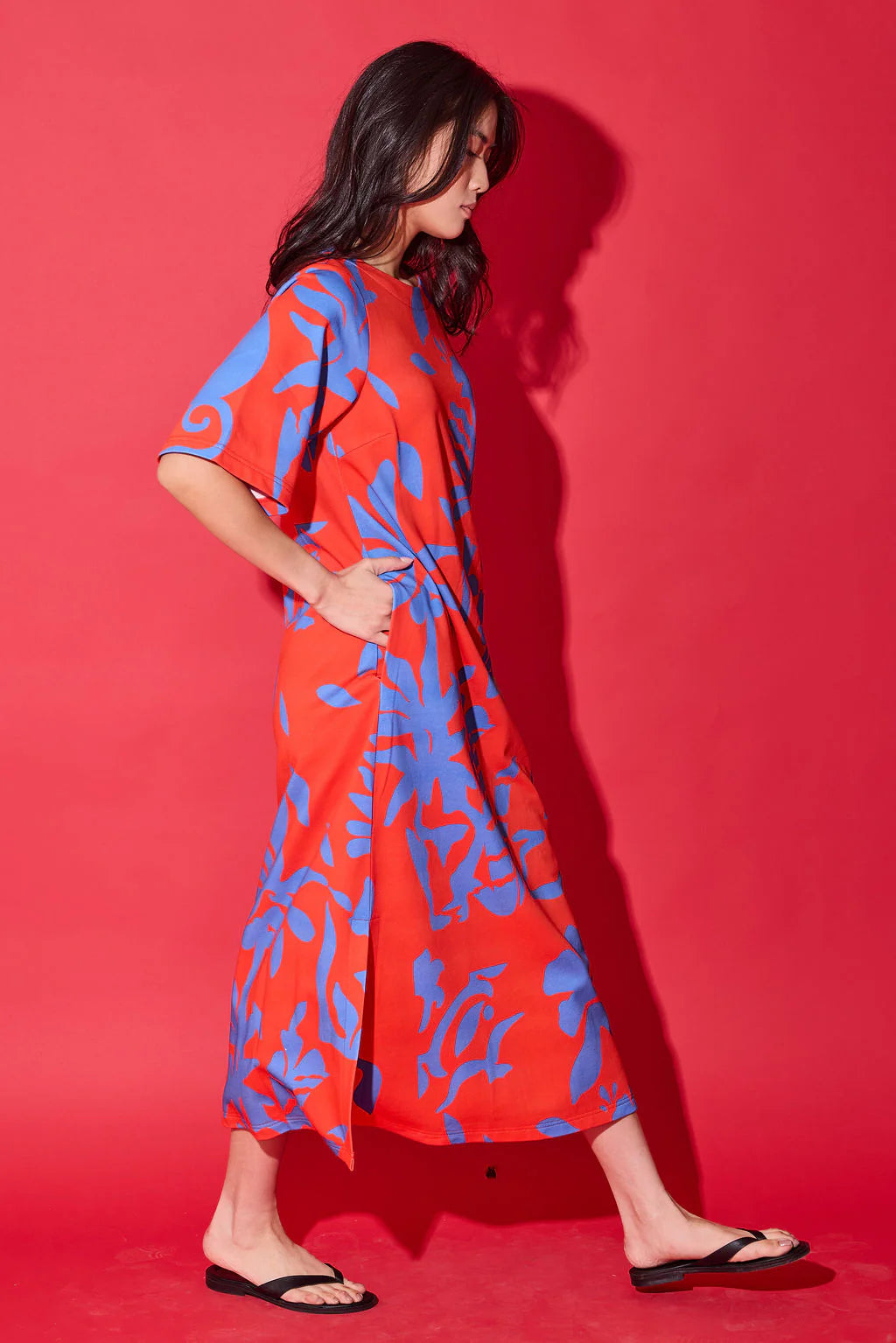 Alden Adair | Tilly Dress in Rouge Majorelle