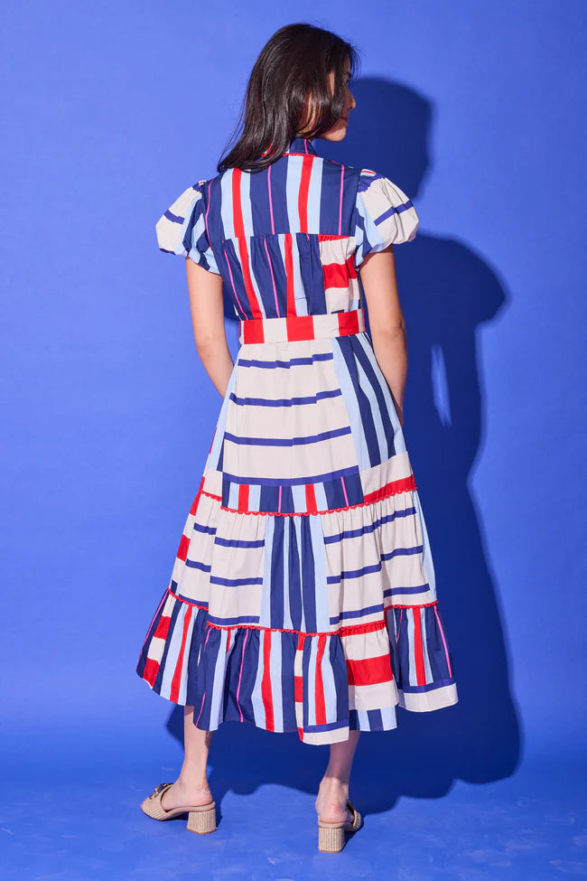 Alden Adair | Luna Dress in Maritime Stripe