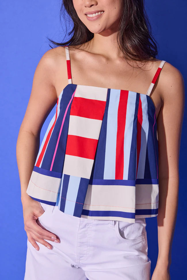 Alden Adair | Reed Top in Maritime Stripe