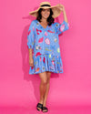 Alden Adair Coastal Lydia Mini Ruffle Dress
