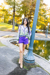 Queen of Sparkles Lavender Pearl Iris Cardigan