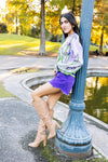 Queen of Sparkles Lavender Pearl Iris Cardigan