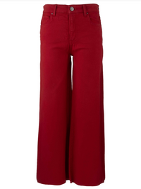 KUT | Meg High Rise Wide Leg in Ruby Red
