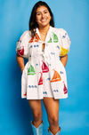 Queen of Sparkles Rainbow Sailboat Dress
