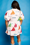 Queen of Sparkles Rainbow Sailboat Dress