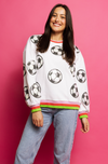 Queen of Sparkles Scattered Soccer Sweatshirt