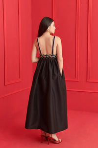Celia B Selene Black Midi Dress (1 LARGE)