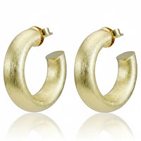 Sheila Fajl | Brushed Gold Small Chantal Hoop