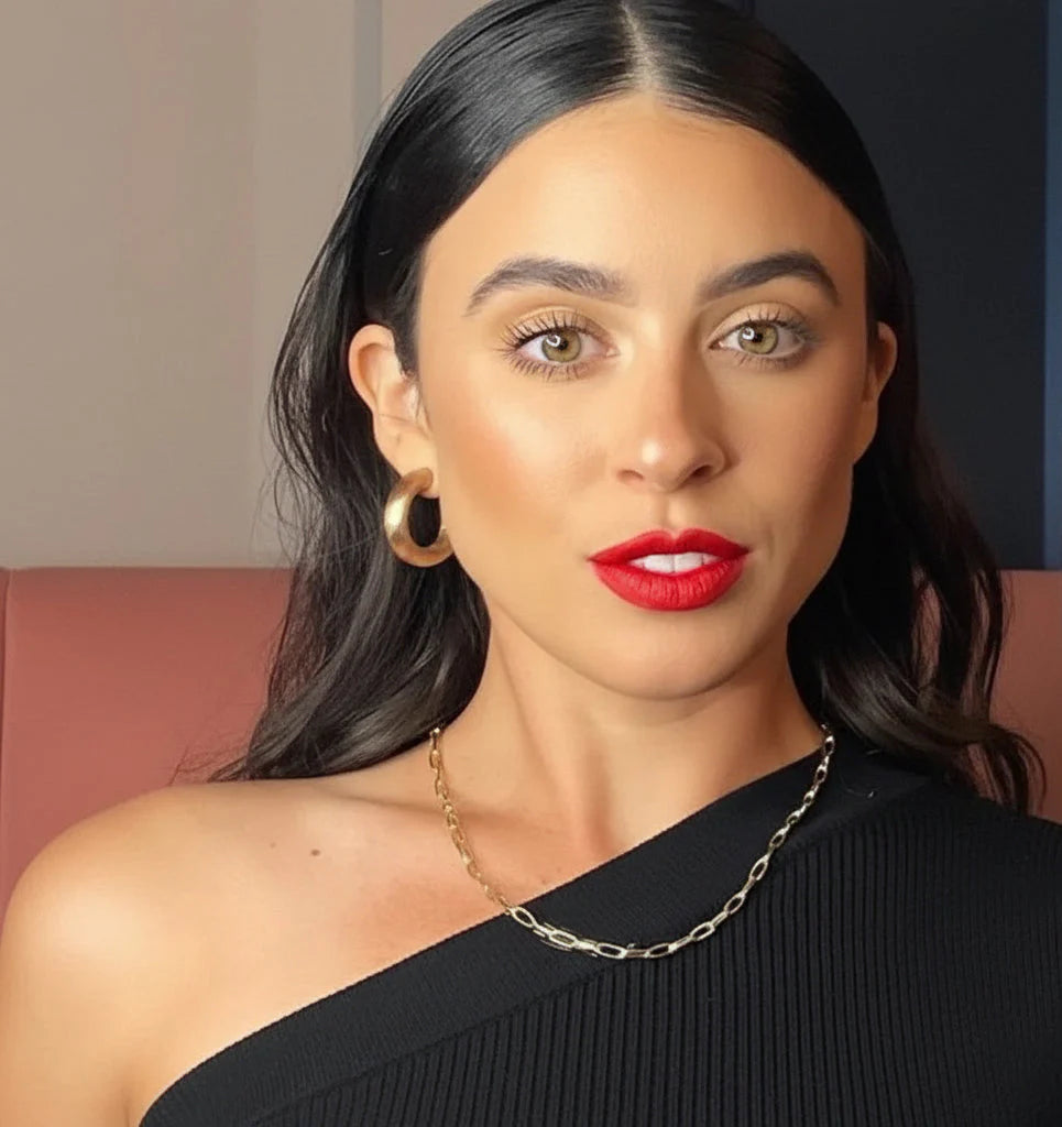 Sheila Fajl | Brushed Gold Small Chantal Hoop