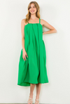 THML Solid Green Poplin Midi (1 XS)