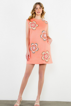 THML Embroidered Flower Dress