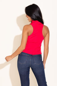 Alden Adair Calla Top in Poppy Pink