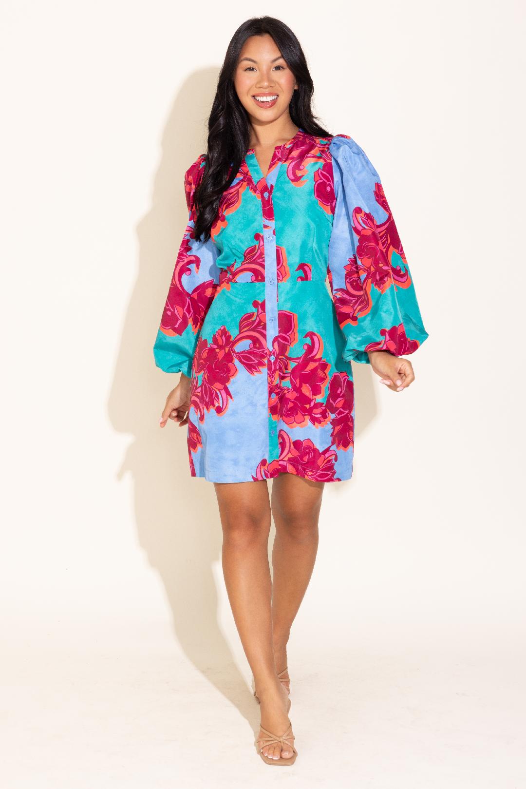 Alden Adair Athena Dress in Cactus Flower (1 MEDIUM)