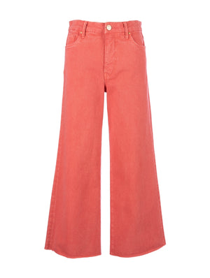 Kut Meg High Rise Cropped Flare in Strawberry Wash