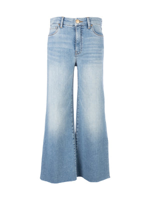 Kut Meg High Rise Cropped Flare in Romantic Wash