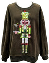 Queen of Sparkles Olive Martini Server Nutcracker Sweatshirt