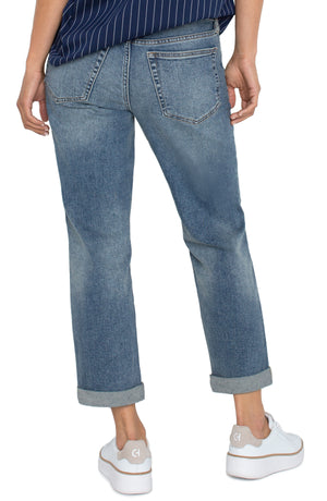 Liverpool The Keeper Boyfriend Denim in Austwell Wash