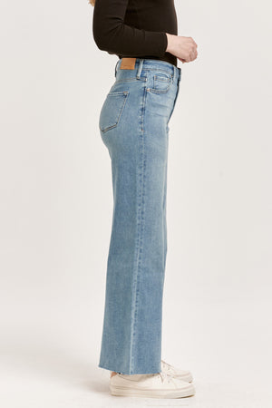 Dear John Fiona Wide Leg Denim in Artic Denim