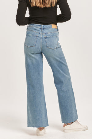 Dear John Fiona Wide Leg Denim in Artic Denim