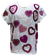 Queen of Sparkles White Doiley Heart Tee